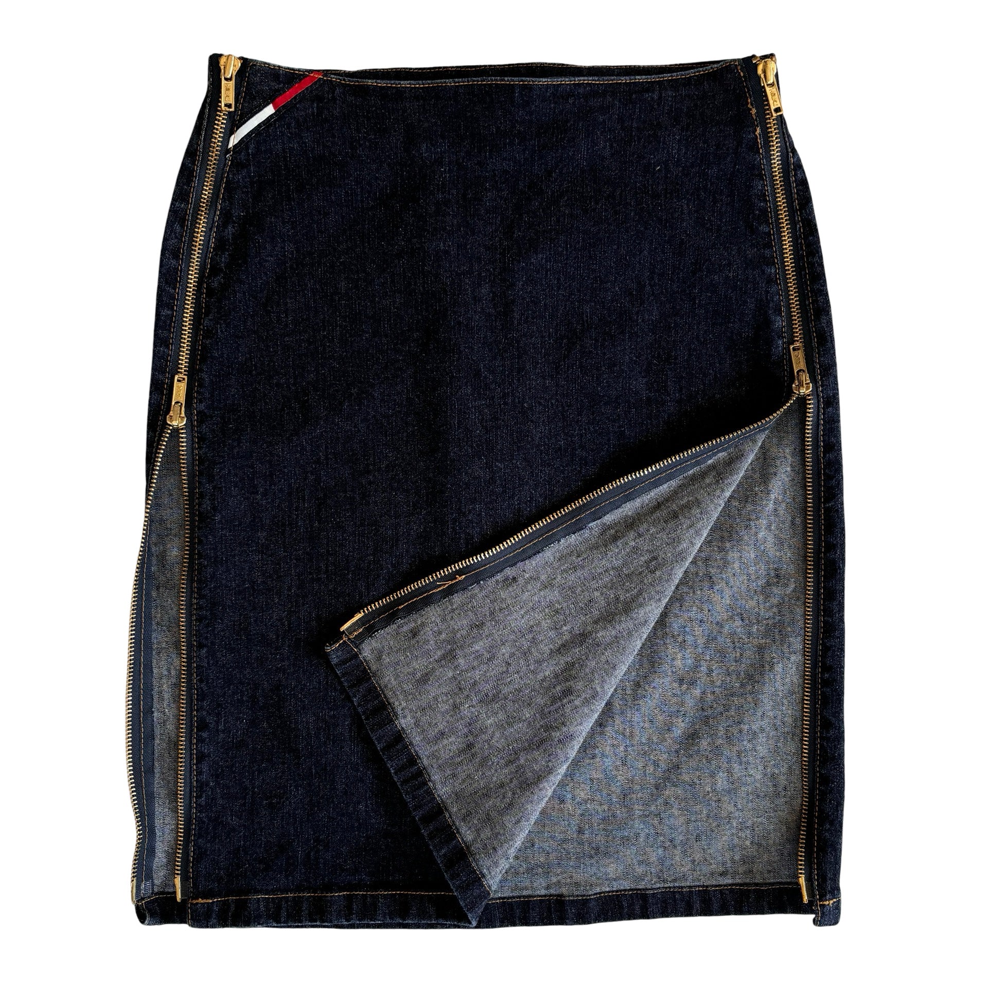 Y2K Tommy Jeans Zip Skirt (XS)