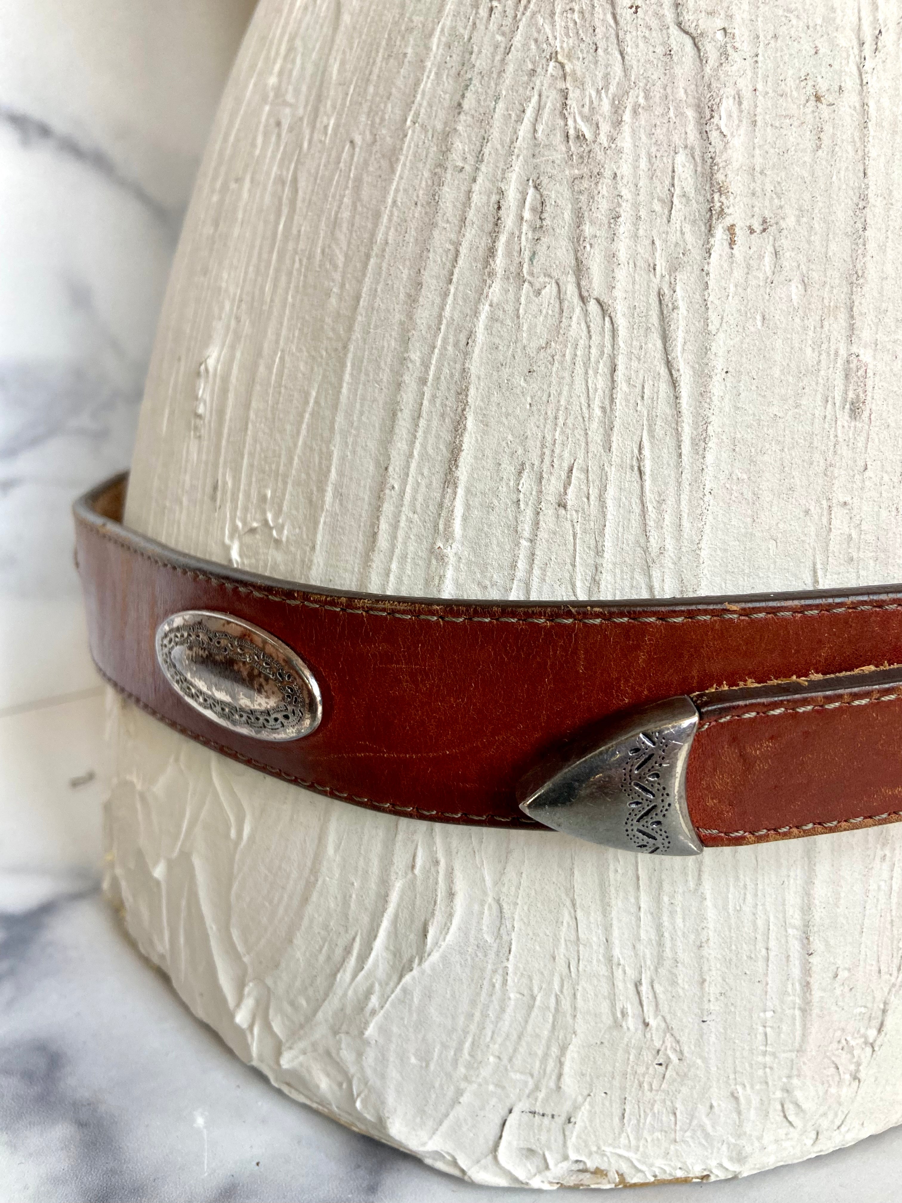 Brighton Ornamental Brown leather Belt