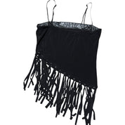 Y2K asymmetrical fringe tank (M)
