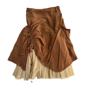 Euro Asymmetrical Ruched Skirt (M)