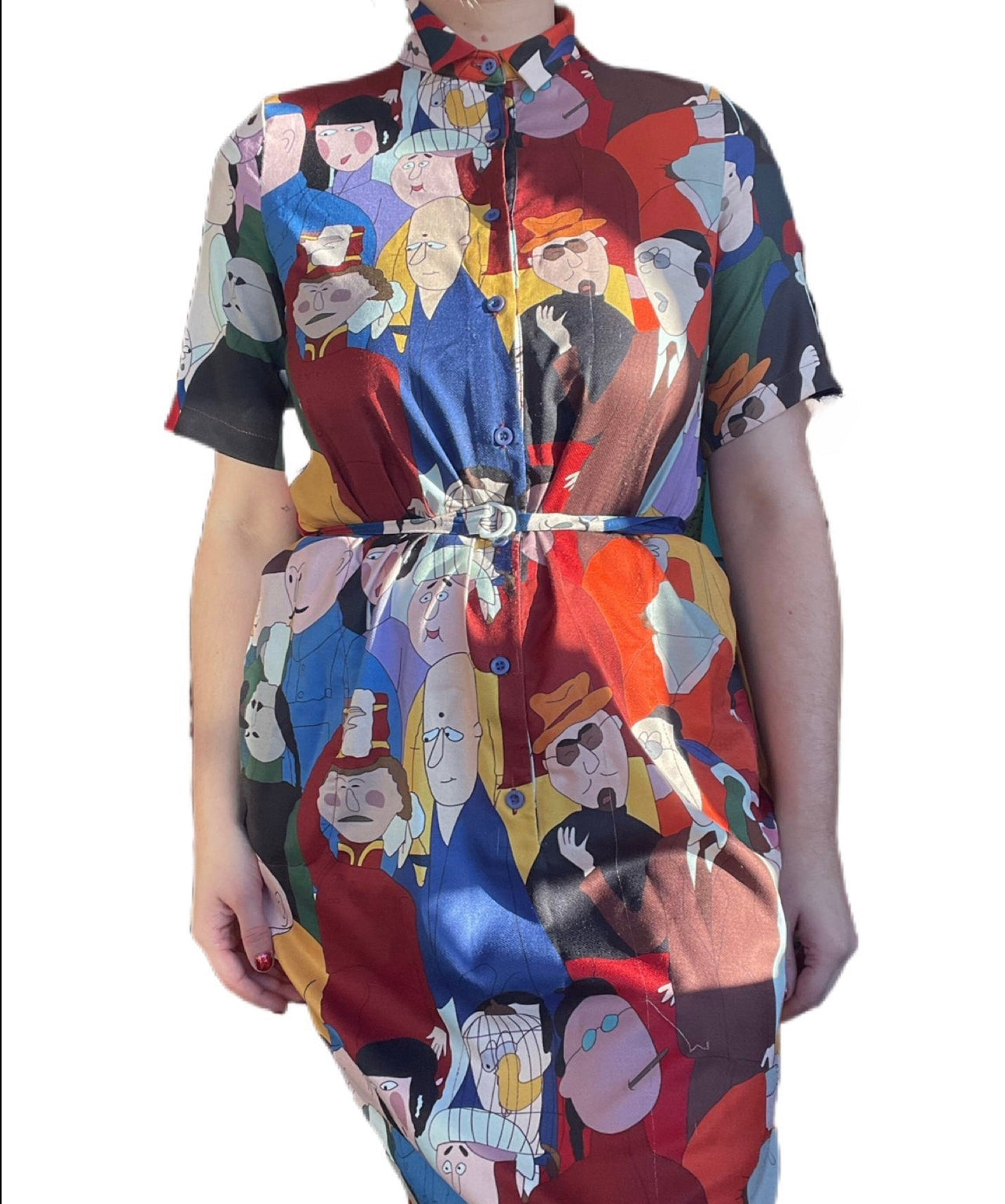 1970s People & Faces Dress (M)
