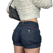 Denim Balloon Shorts (S)