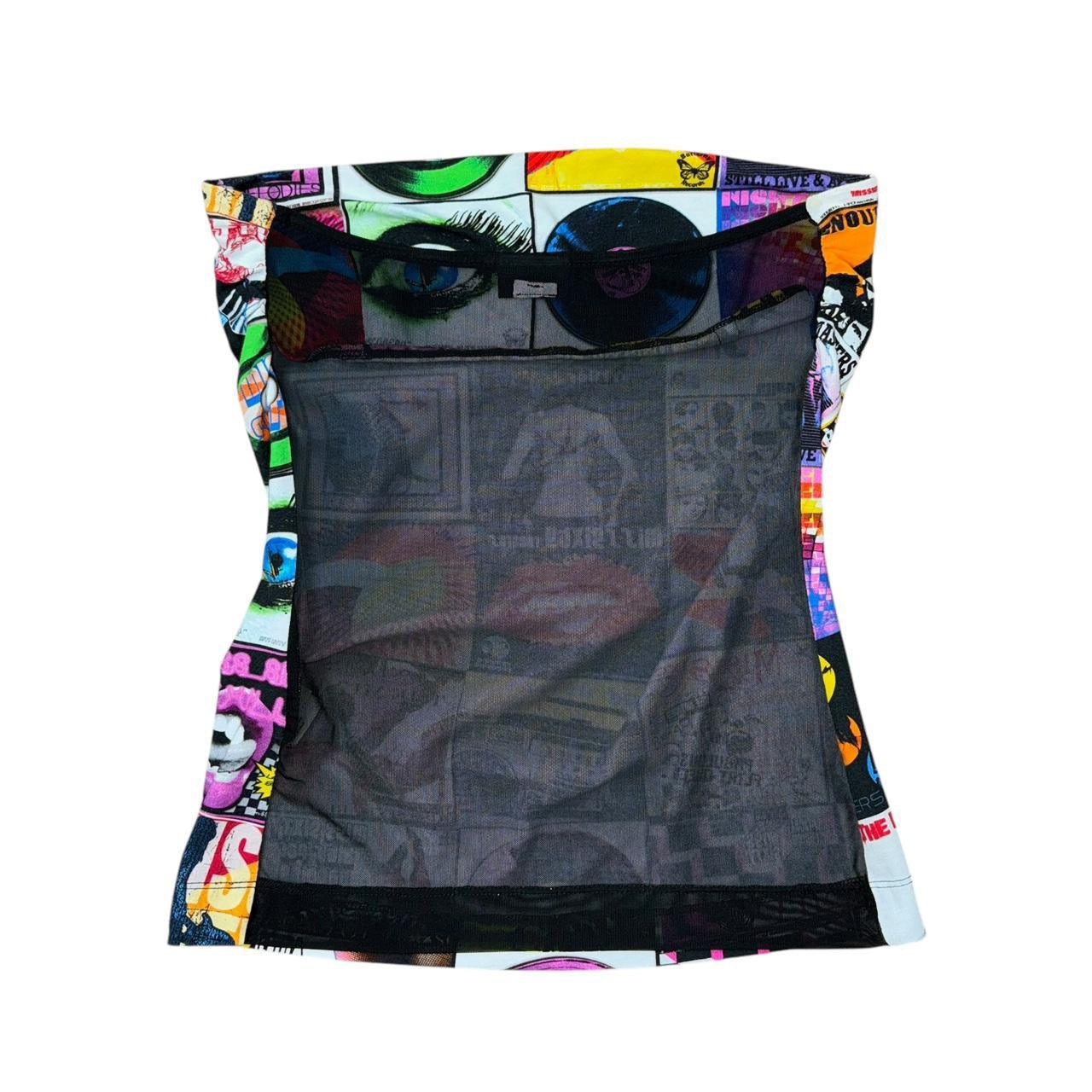 Miss Sixty Graphic Tube Top (M)