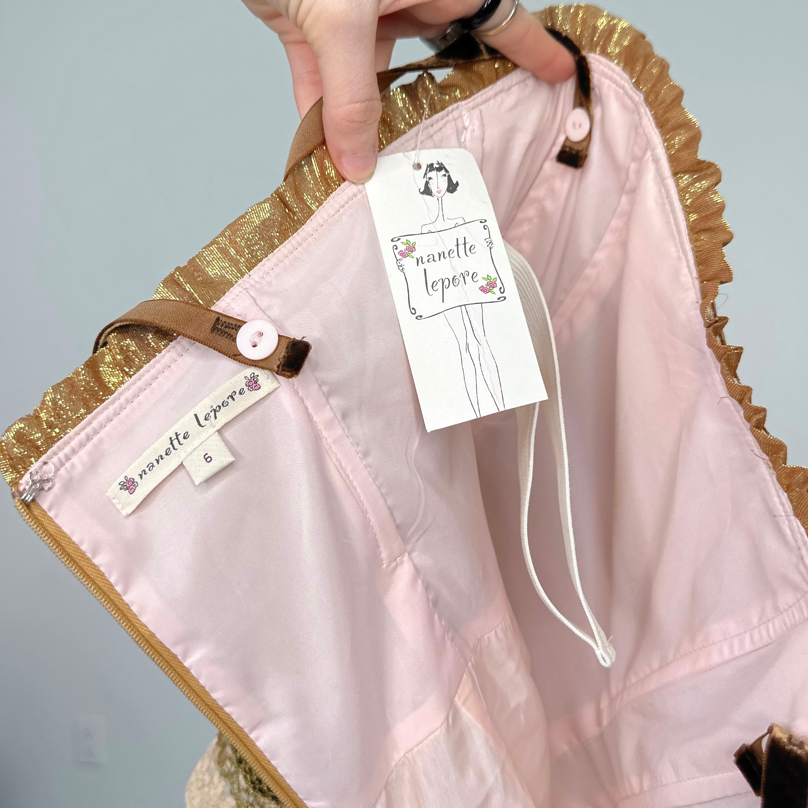 Nanette Lepore Silk Bustier Tank (XS/S)