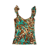Morgan De Toi Leopard Mesh Cami (XS/S)