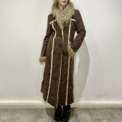 Y2K 2000s Miss Sixty Afghan Faux Fur Coat (S/M)