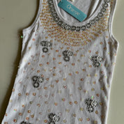 Y2K Sequin Ribbed Tank (M)