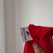 Vintage Red Fishnet Maxi Skirt (S)