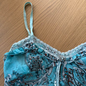 Vintage Italian Mesh Paisley Cami (S/M)