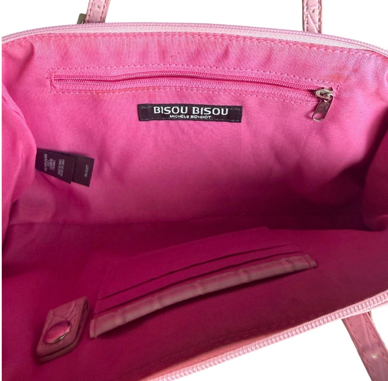 Bisous Bisous Croc Embossed Shoulder Bag
