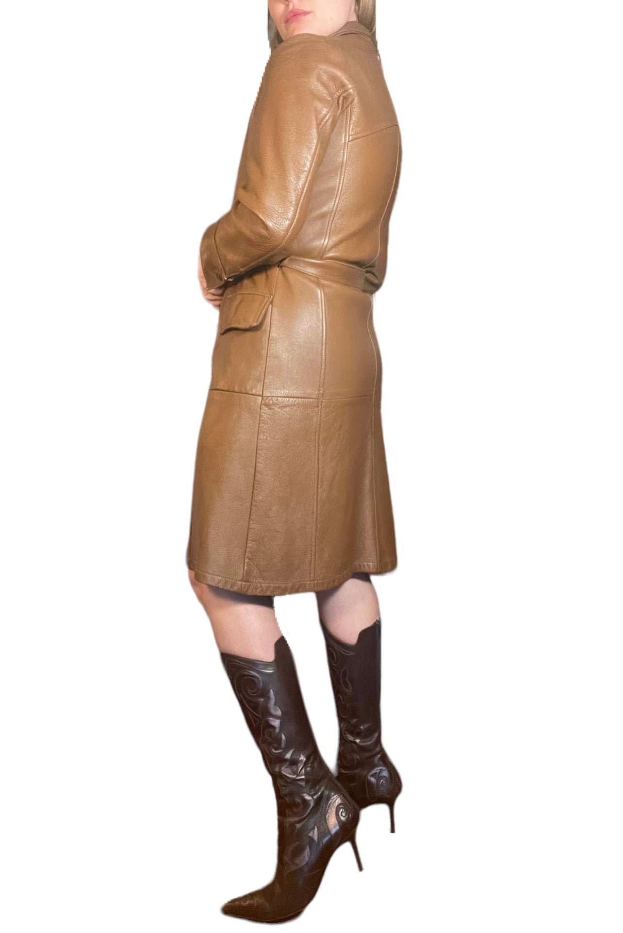 60s Tan Leather Jacket (M)