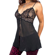 2000s Victoria’s Secret Silk Babydoll Cami (L)