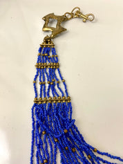 Blue beads belt