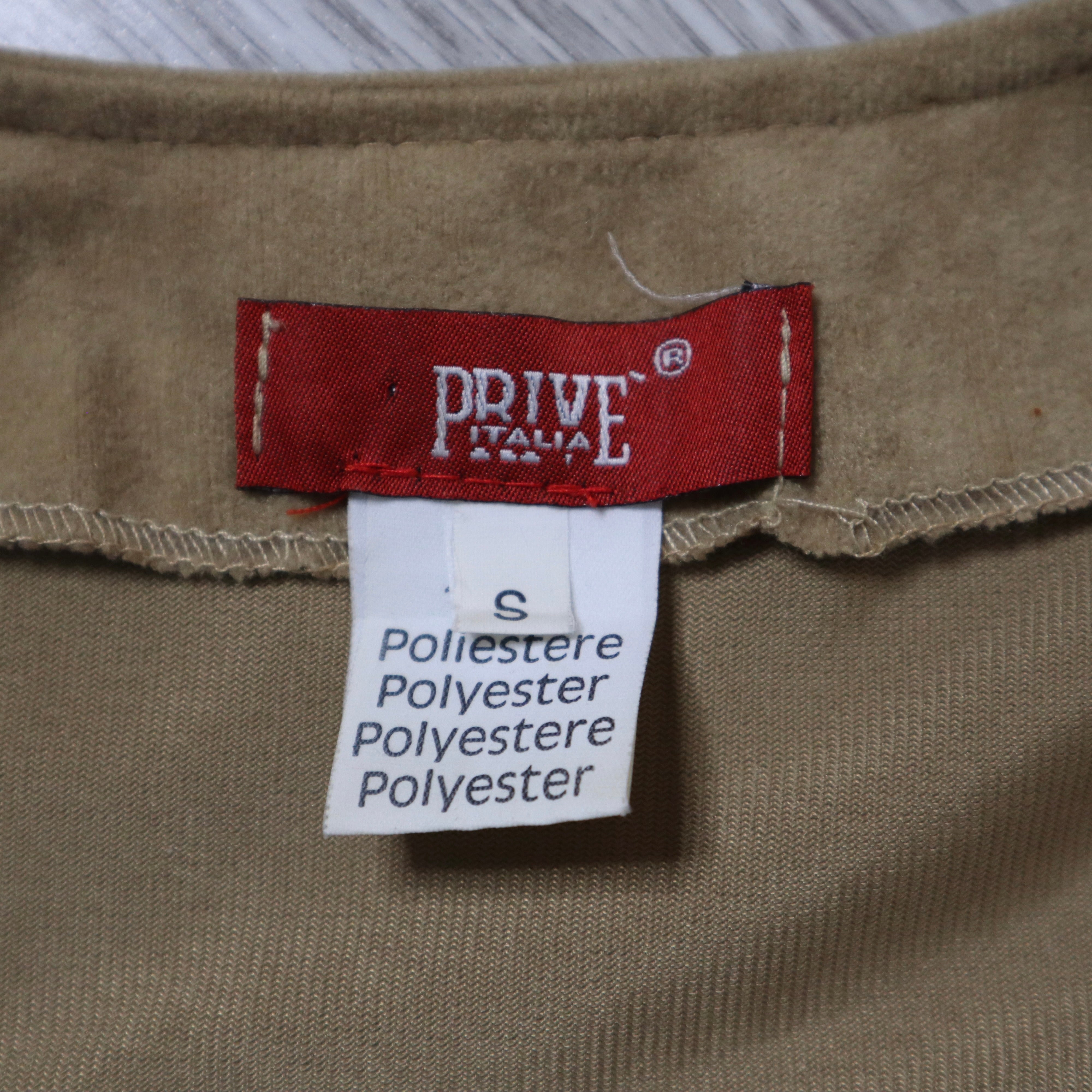 Y2K Italian Boho Faux Suede Top (S)