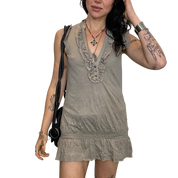 Indie Sleaze Babydoll Ruffle Top (S)