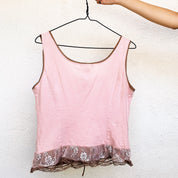 Floral Lace Up Fairy Top - Large