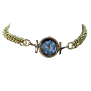 Aquamarine Gold Watch Choker