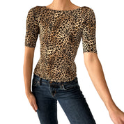 90s Leopard Top (XS/S)