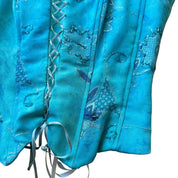 Vintage Turquoise Corset Top (M)