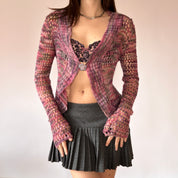 90s Open Weave Cardigan (S/M)