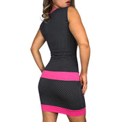 Y2K Polka Dot Mini Dress (S)