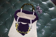 3D Mane Zebra Crochet Purse