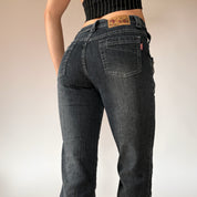 Y2K Zipper Flare Jeans (XS/S)