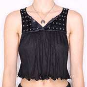 Y2K THOMAS WYLDE Skull Studded Tank Top (S/M)
