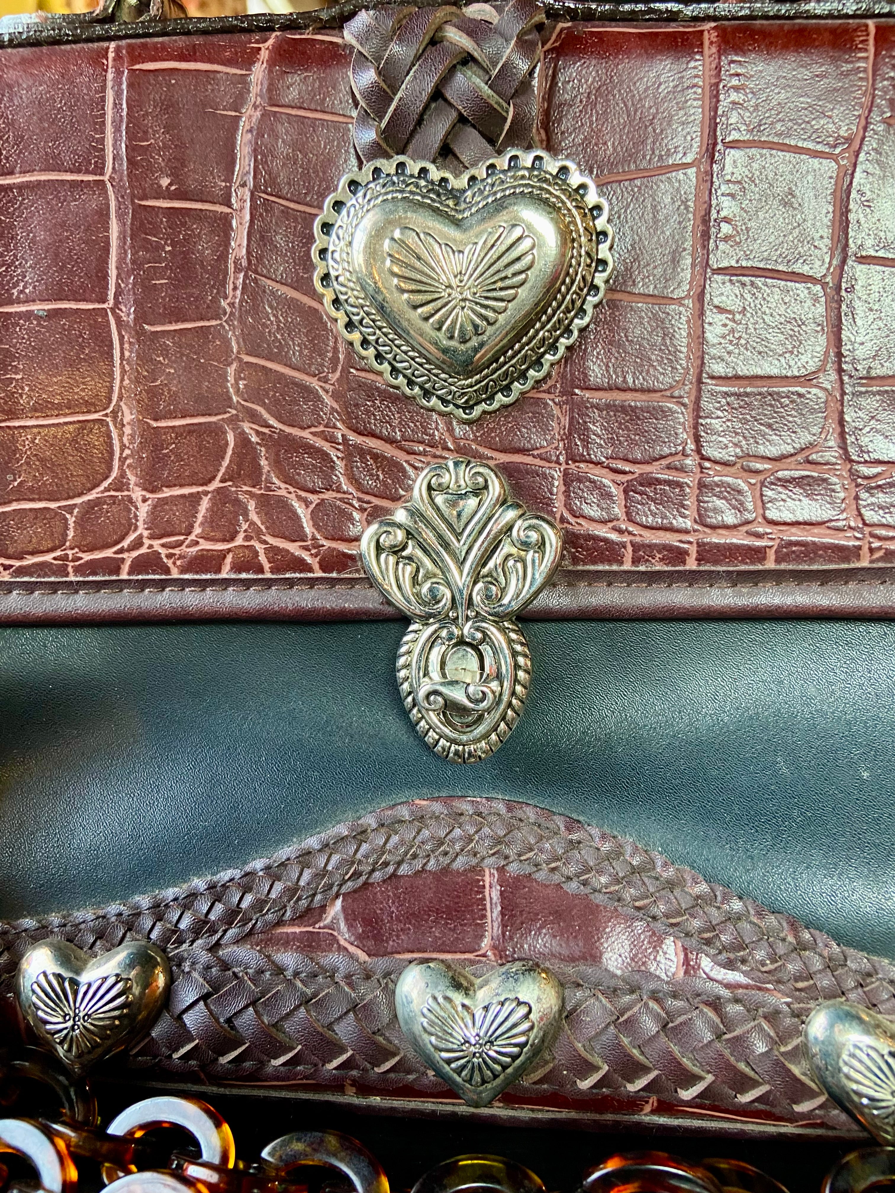 Alligator leather bag
