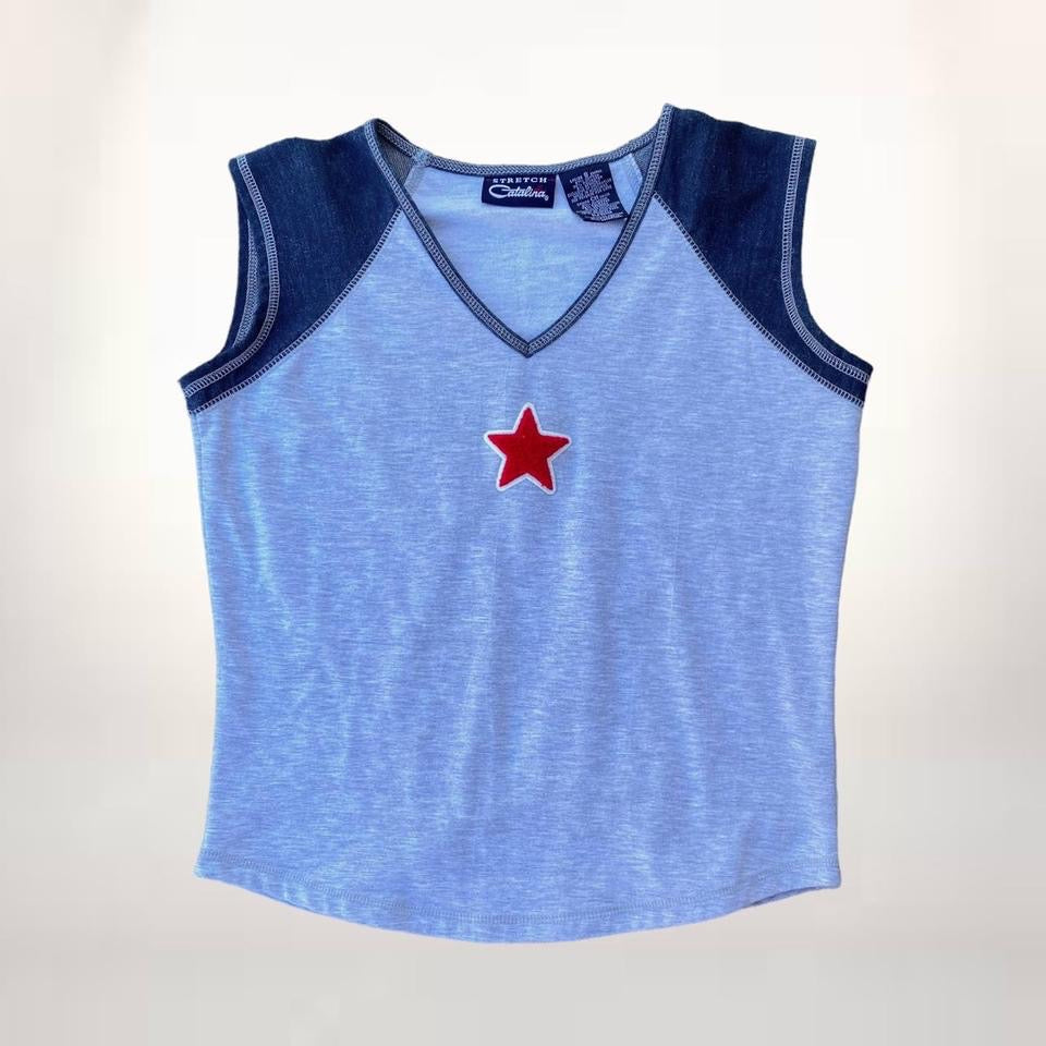 Y2K Star Baby Tee (L-XL)