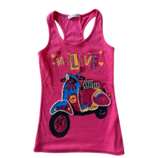 Vintage Pink Graphic Baby Tank (S/M)