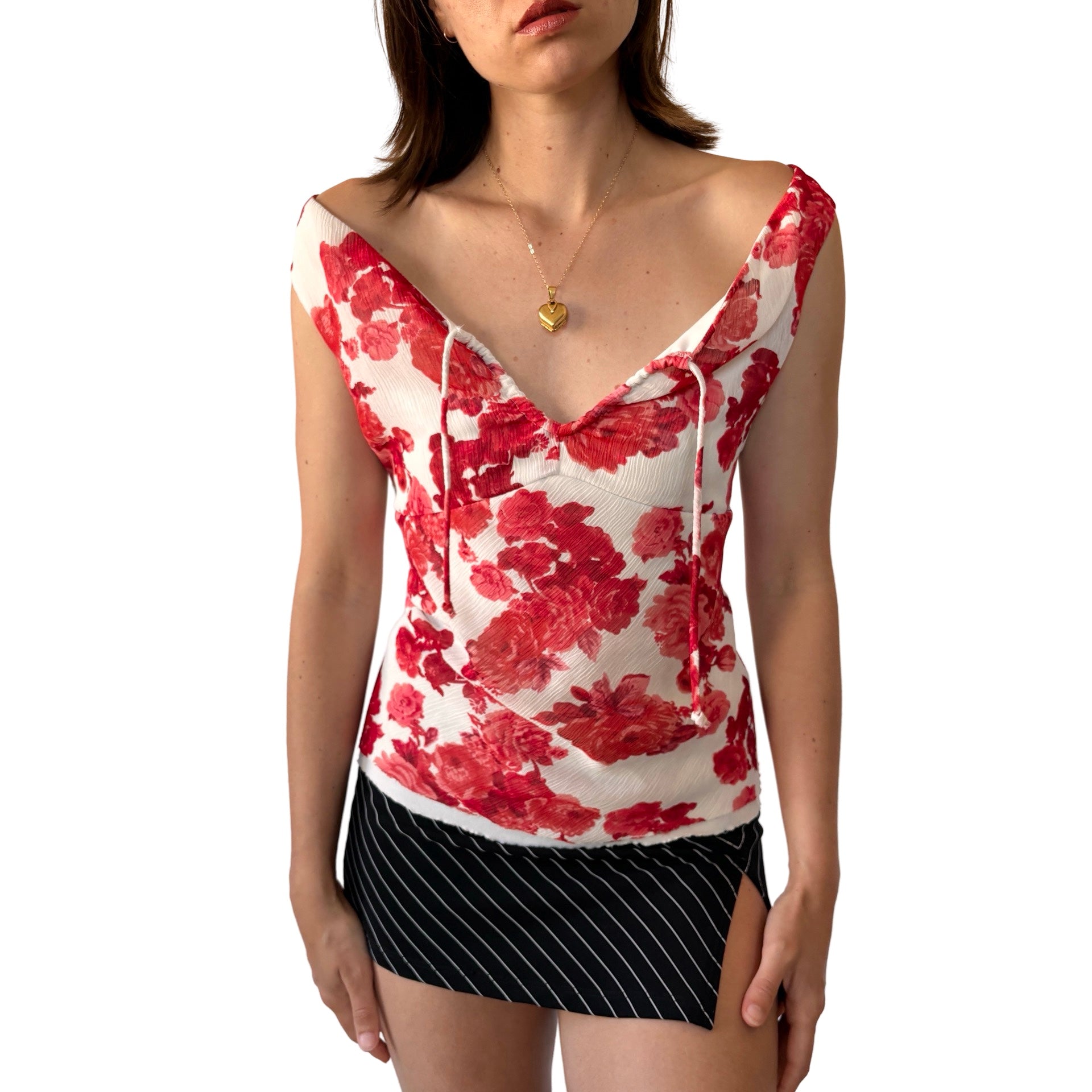 Y2K Rose Keyhole Cami (M)