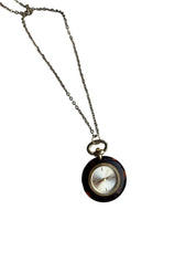 Y2K tortoise shell watch pendant