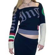 Vintage 90s Punk Fake London Knit (M)