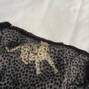 Derhy Leopard Ruched Skirt (XS/S)