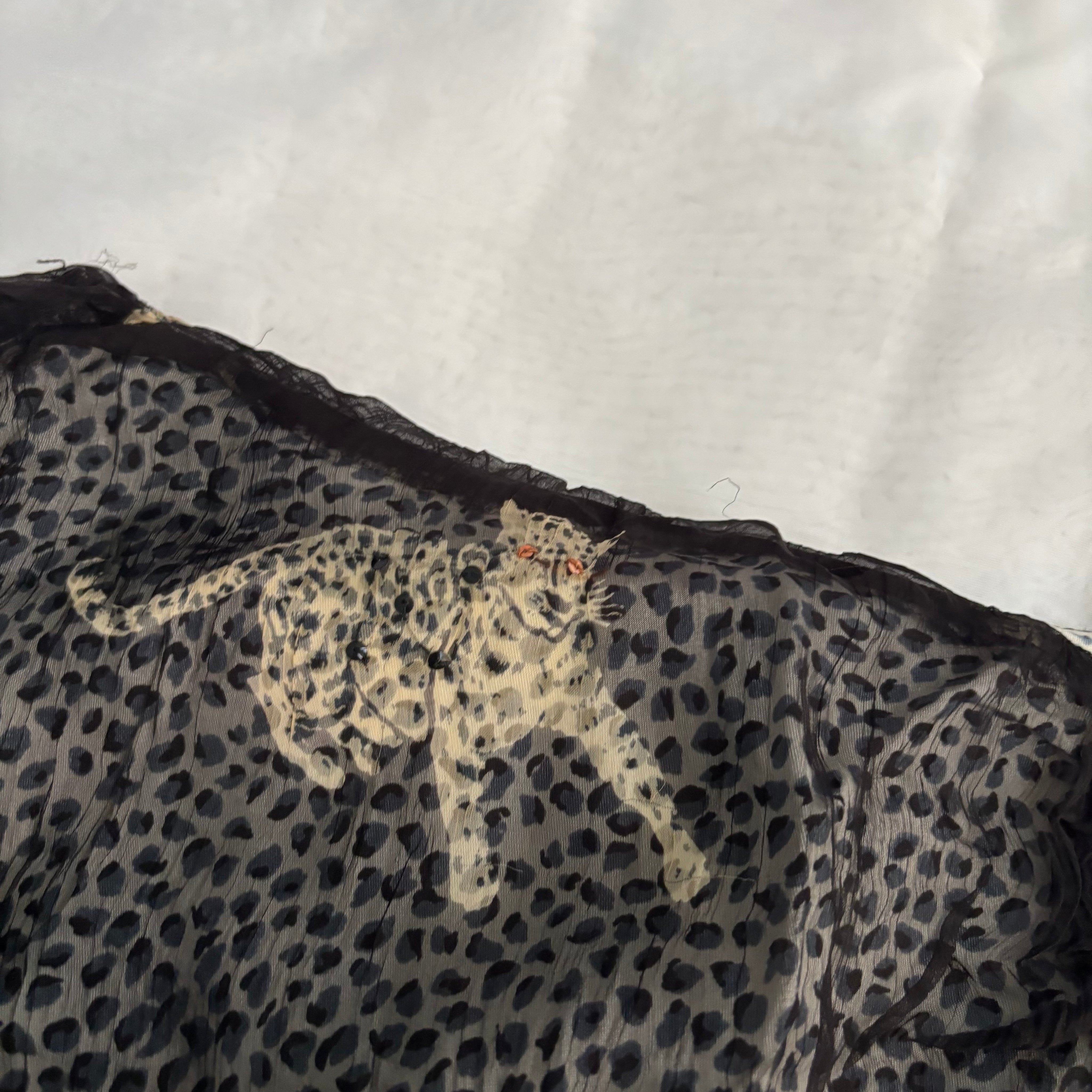 Derhy Leopard Ruched Skirt (XS/S)