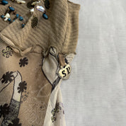 Italian Silk Floral Dress (S)