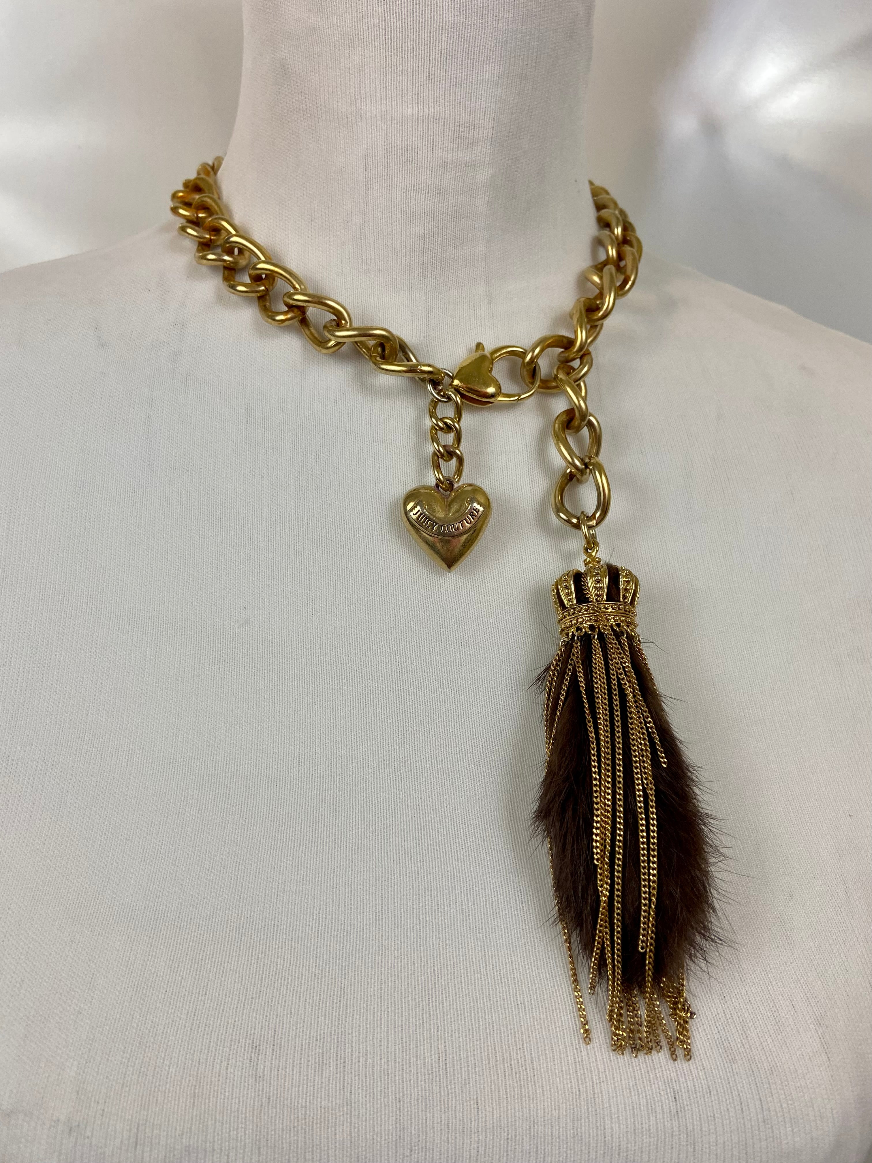 Reworked gold Juicy Couture choker