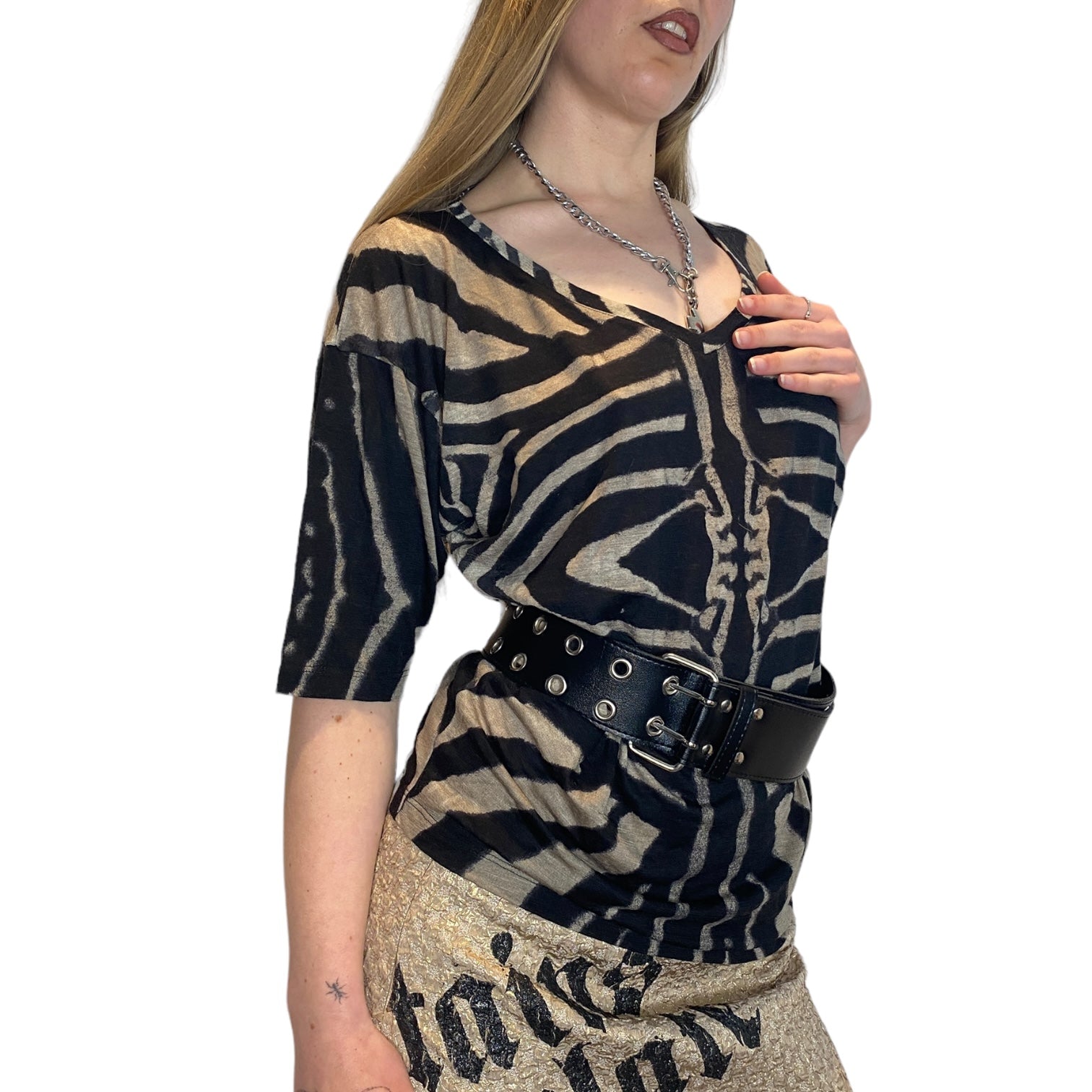 Vintage Roberto Cavalli Drape Top (M)