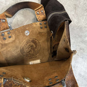 Vintage Diesel Tote Suede Bag