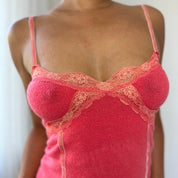 Vintage Wool Blend Lace Trim Cami (S)