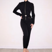 90s OZBEK Sexy Black Jumpsuit (M)