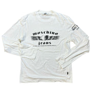 Vintage Moschino graphic long sleeve tee (S/M)