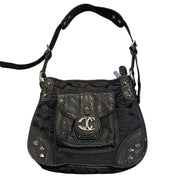 Vintage Just Cavalli Black Studded Shoulder Bag