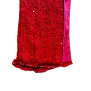 Caché Beaded Red Slit Dress (XS)