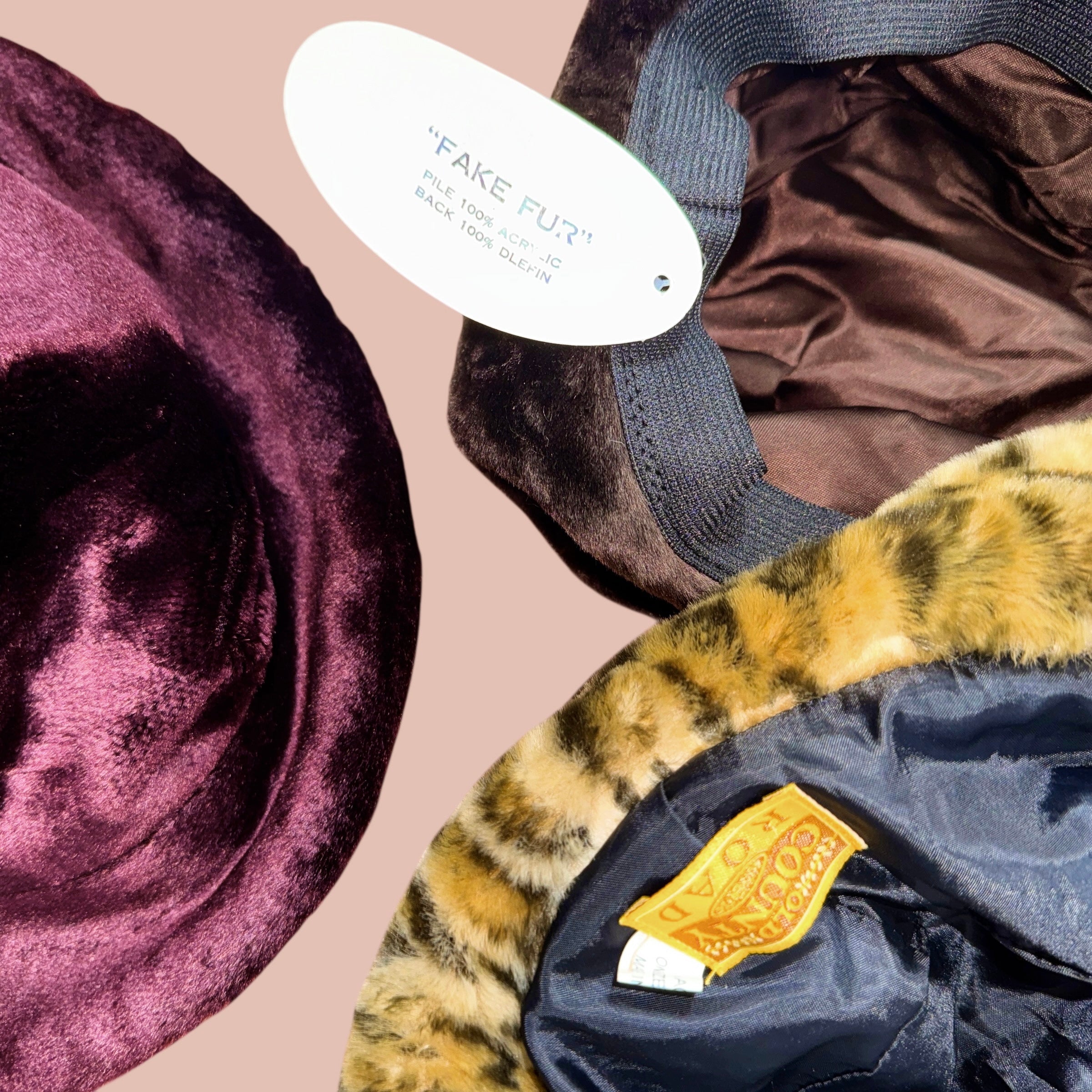 Vintage Faux Fur Hats