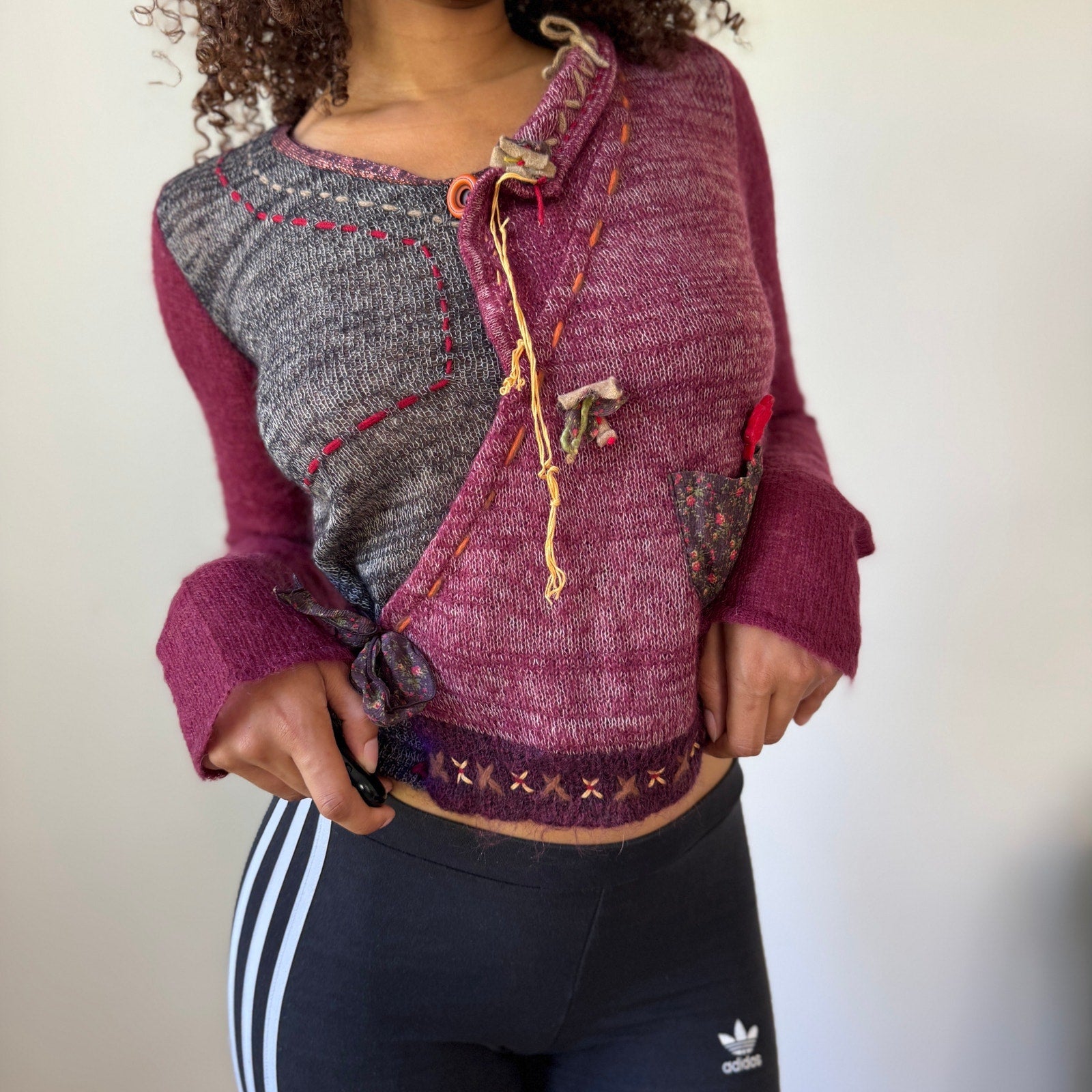 Italian Vintage Mohair Wool Cardigan (S)