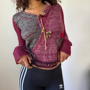 Italian Vintage Mohair Wool Cardigan (S)