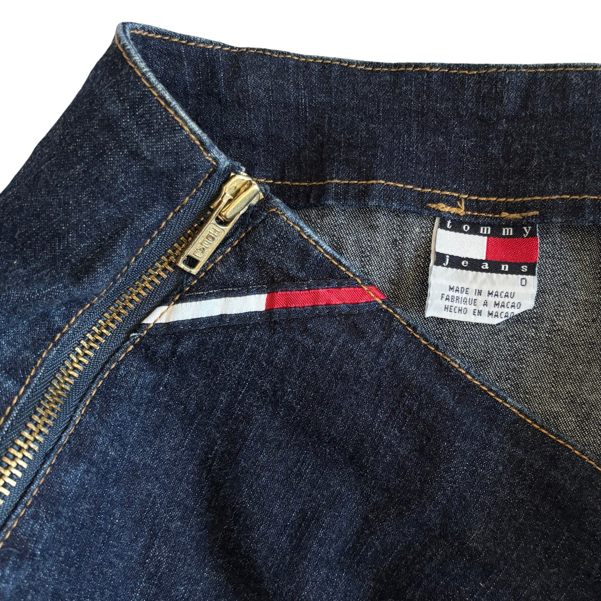 Y2K Tommy Jeans Zip Skirt (XS)