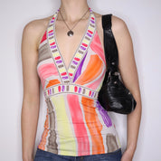 Y2K GUESS Black Leather Shoulder Bag